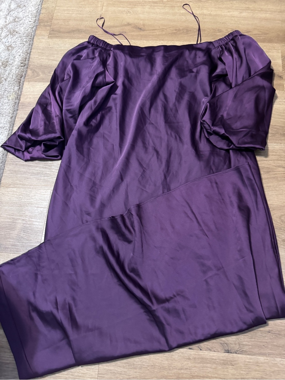 Banana Republic Purple Elastic-Waist Skirt